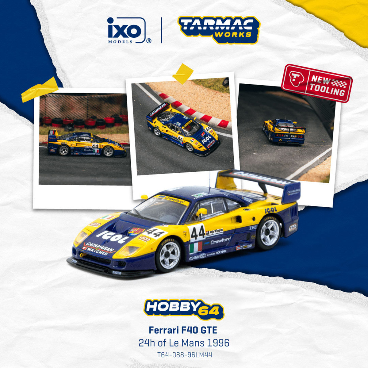 Die Cast Car 1 64 - Op voorraad TW 1:64 Ferrari F40