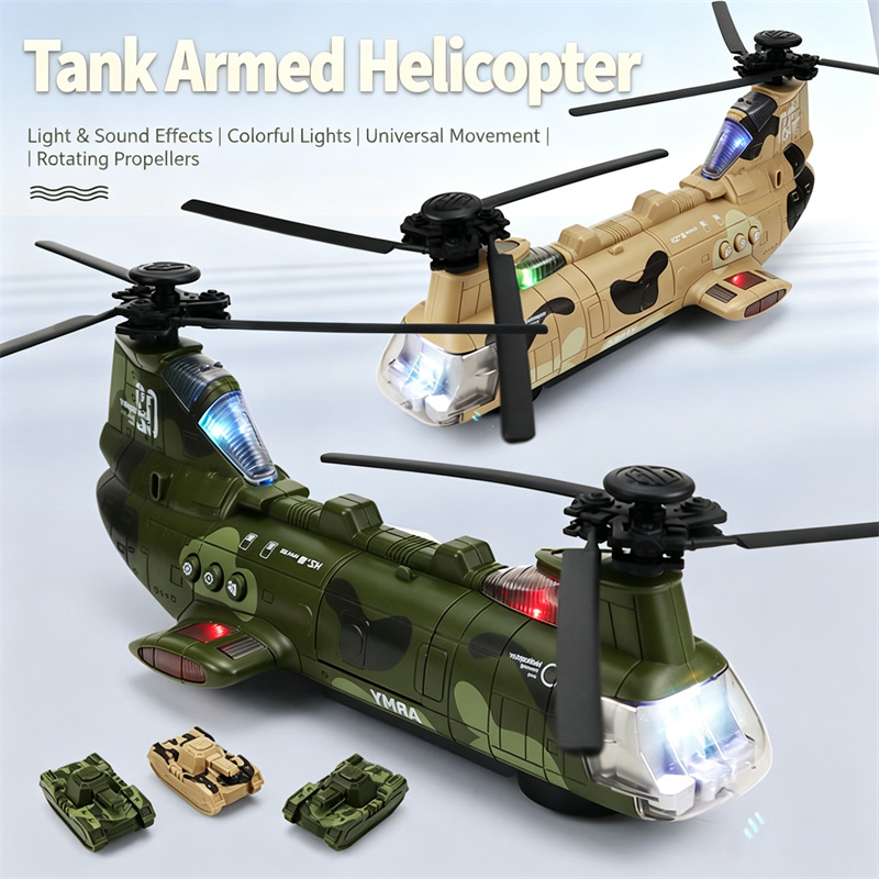 Model Airplane Plastic - Elektrisch aangedreven helikopter met universele wielen,