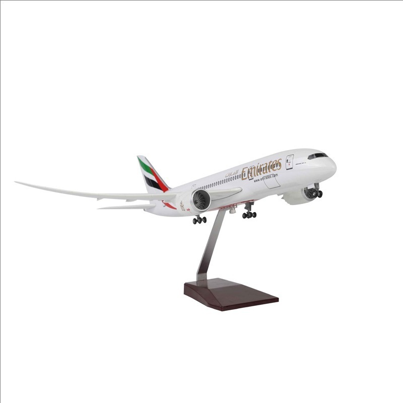 Model Airplane Plastic - 787 Emirates vliegtuigmodel Realistisch licht en