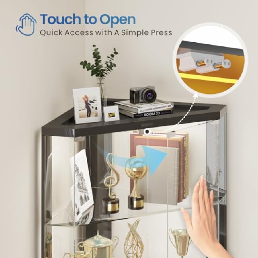 Hoekdisplaykast met RGB-verlic - Display Case Acrylic recensie en prijs