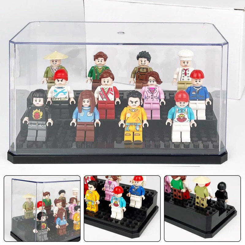 Acryl minifiguren displaykast, - Lego Minifigure Holder recensie en prijs