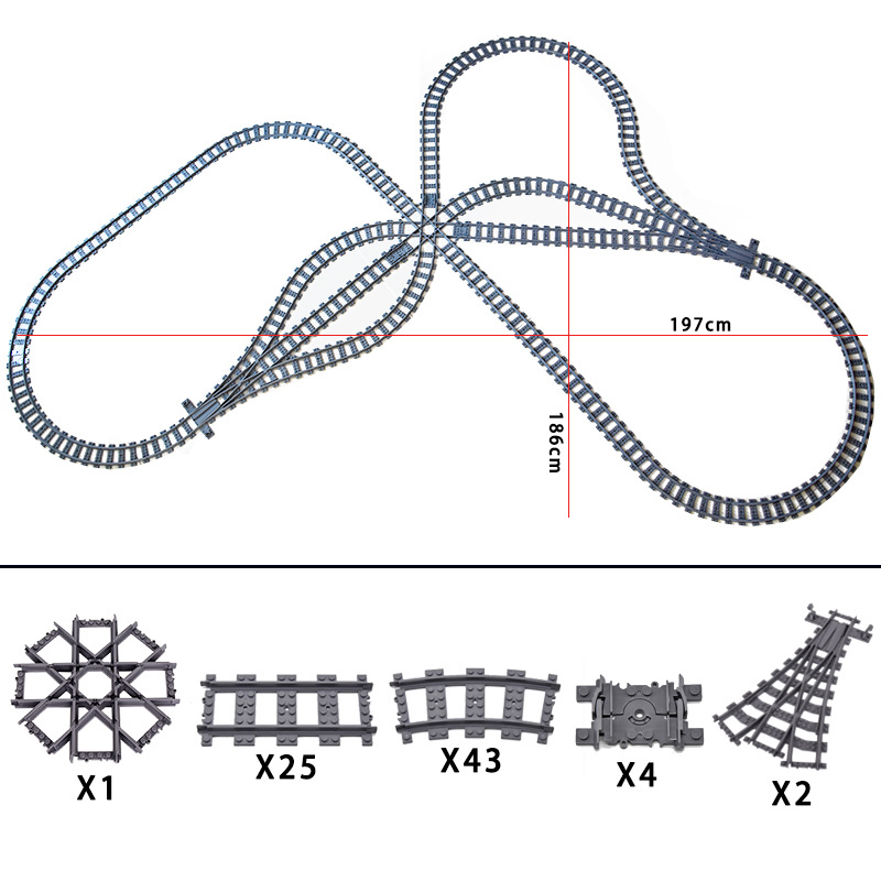 Nieuwe Stad Treinrails 7896 79 - Lego Set City recensie en prijs